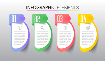 modern text box template, infographics banner 