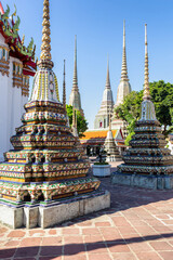 Wat Pho Temple or Wat Phra Chetuphon in sunny day, Bangkok