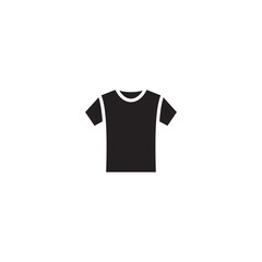 Naklejka premium Simple Flat T Shirt Icon Illustration Design, Silhouette T Shirt Symbol Template Vector