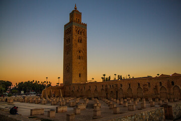 kasbah torre del oro at sunset