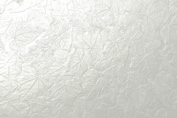 Full frame shot of Ivy leaves. Silver background. 3D illustration. 3D render.