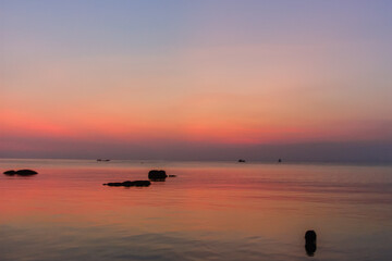 Impressive sea sunset.