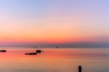 Impressive sea sunset.