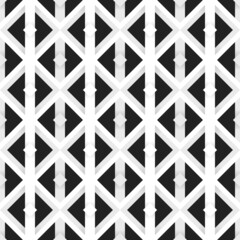 Vector seamless pattern, geometric background Black and white.