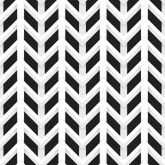 Vector seamless pattern, geometric background Black and white.