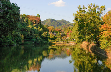 Fototapeta na wymiar I traveled to Kyoto.
