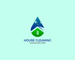 House Cleaning Logo Design Template