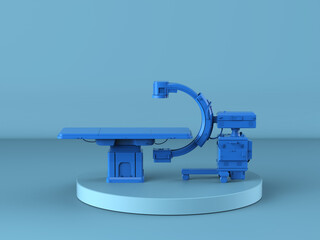 C-Arm machine with monitor