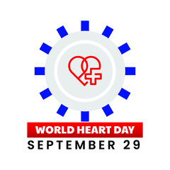 World heart day stethoscope and love