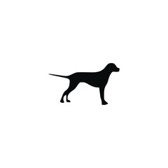dog logo design concept icon template white background vector illustration