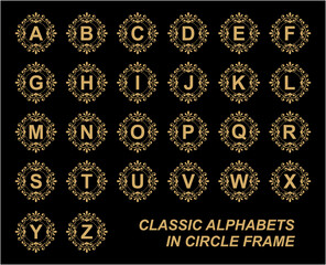 vector alphabet in classic frame