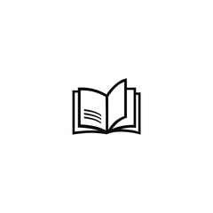 book logo design concept icon template white background vector illustration