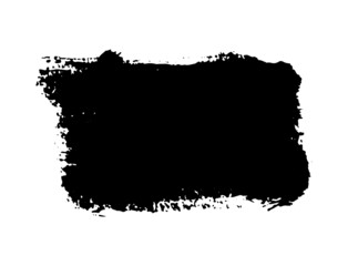 Brush stroke, black paint, ink brush stroke, brush, line or texture. Vector paintbrush set. Grunge design elements. 