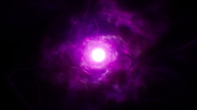 Glowing Purple Energy Spread Out