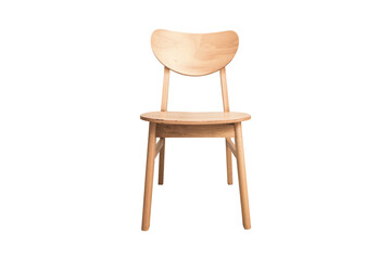 wooden chair isolated on white with clipping path - obrazy, fototapety, plakaty