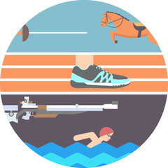 Pentathlon Icon