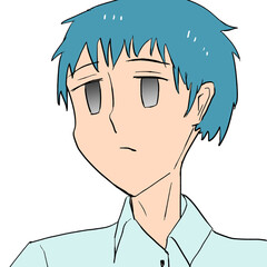 ショックで呆然とする人物のイラスト素材