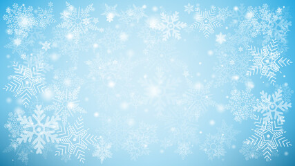 Snowflake with Christmas background vectro illustration