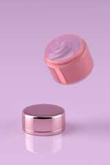 3d rendering cream and cosmetics

