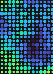 Color Pixels Cloud Abstract Computational Generative Art background illustration