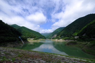 埼玉県名栗湖の風景