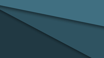 Minimalistic blue geometric abstract background with shadows. Minimalism picture for business cards, banners. Decorative screensaver.