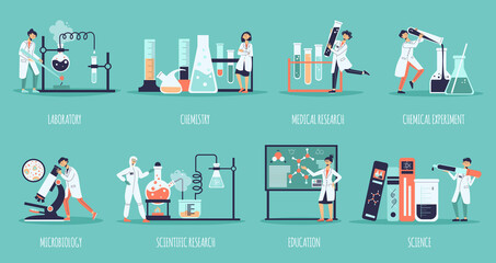 Science Laboratory Composition Set