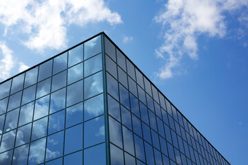 Fototapeta na wymiar skyscraper glasses windows building corporation finance business success