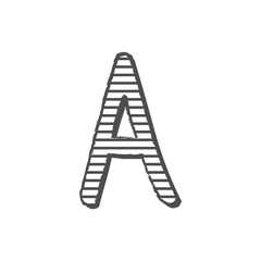 手描き風のA、よくあるご質問、FAQ、クイズ、回答、見出しのイラストセット