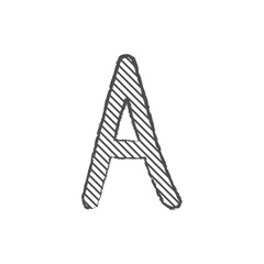 手描き風のA、よくあるご質問、FAQ、クイズ、回答、見出しのイラストセット