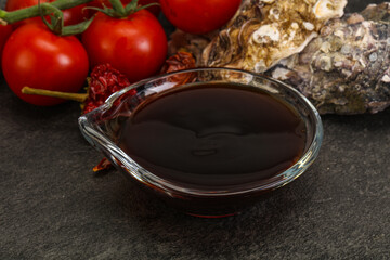 Oyster sauce in the bowl