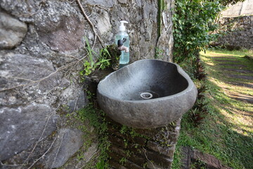 sink made of natural stone