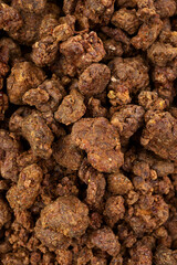 Natural bee propolis close up view