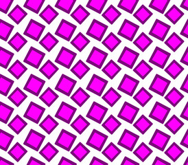 Pattern with bright purple shapes on a white background