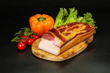 Delicous smoked pork for snack