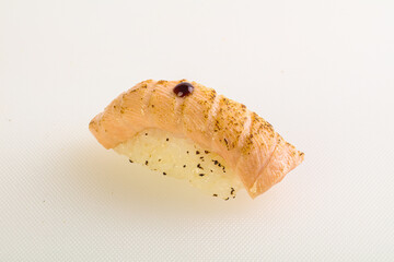 Japanese traditional sushi with salmon