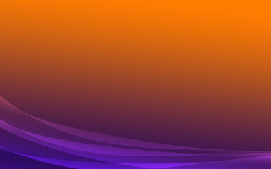 orange purple waves abstract background