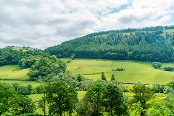 Countryside in rural Wales
