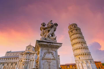 Photo sur Aluminium Tour de Pise The Leaning Tower in Pisa, Italy