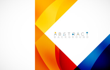 Minimal background. Abstract square shape with round corners created with wavy forms. Vector Illustration For Wallpaper, Banner, Background, Landing Page