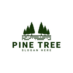 pine tree logo, this logo is inspired by pine trees in the forest