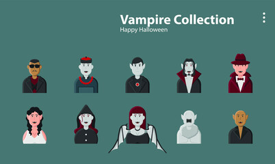 vampire dracula evil fantasy halloween gothic hunter monster illustration background character design person vector cartoon icon avatar symbol wallpaper app lineart style commercial art logo campaign