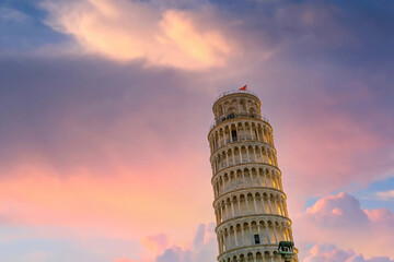 The Leaning Tower in Pisa, Italy