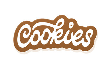 Cookies vector lettering