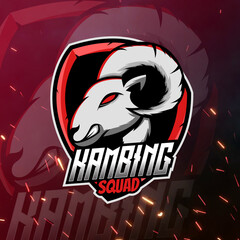 Goat Mascot Logo, Goat Gaming Logo © redflower