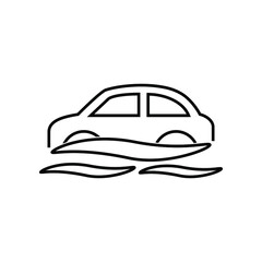 Car flood icon