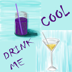 refreshing drink, drink, soft drink, summer drink, drink for freshness