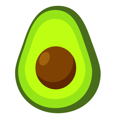 green healthy avocado voctor art