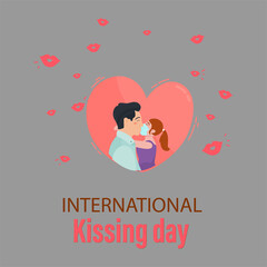 international kissing day design