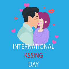 international kissing day design